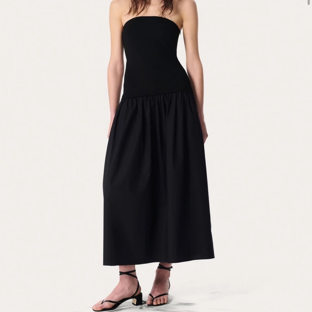 Rag & Bone Irina Black Strapless Maxi Dress